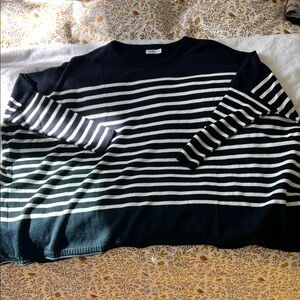 Mersea Striped Navy and White Catalina Sweater
